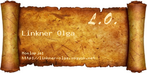 Linkner Olga névjegykártya